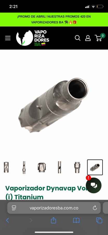 Vaporizador Dynavap VonG (i) Titanium